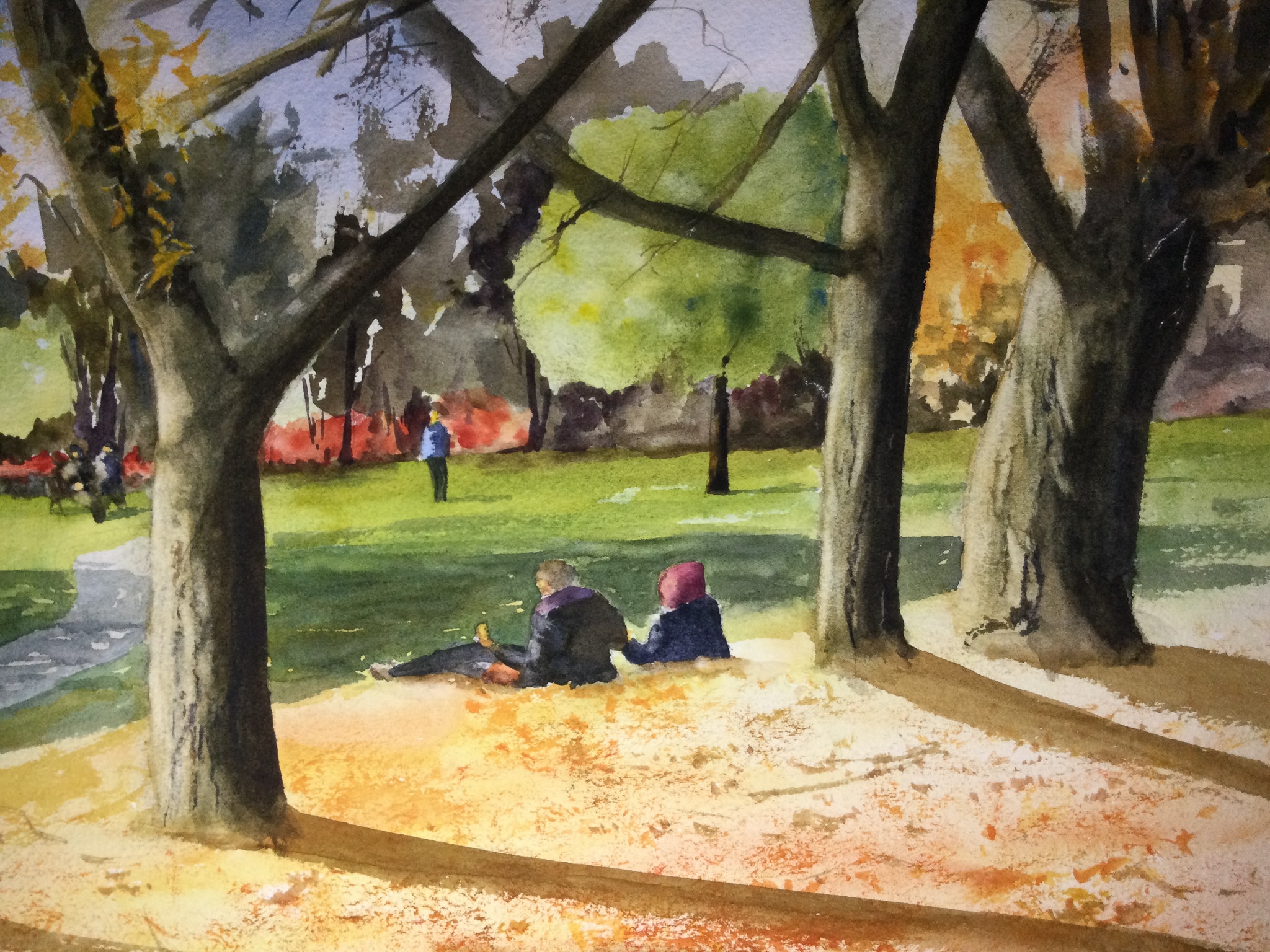 Bain de feuilles